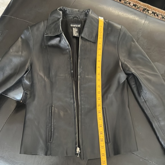 BEBE Buttery soft black genuine leather jacket - Picture 8 of 14